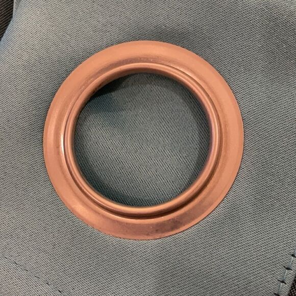 Solid Room Darkening Grommet Single Curtain Panel - Picture 3 of 5